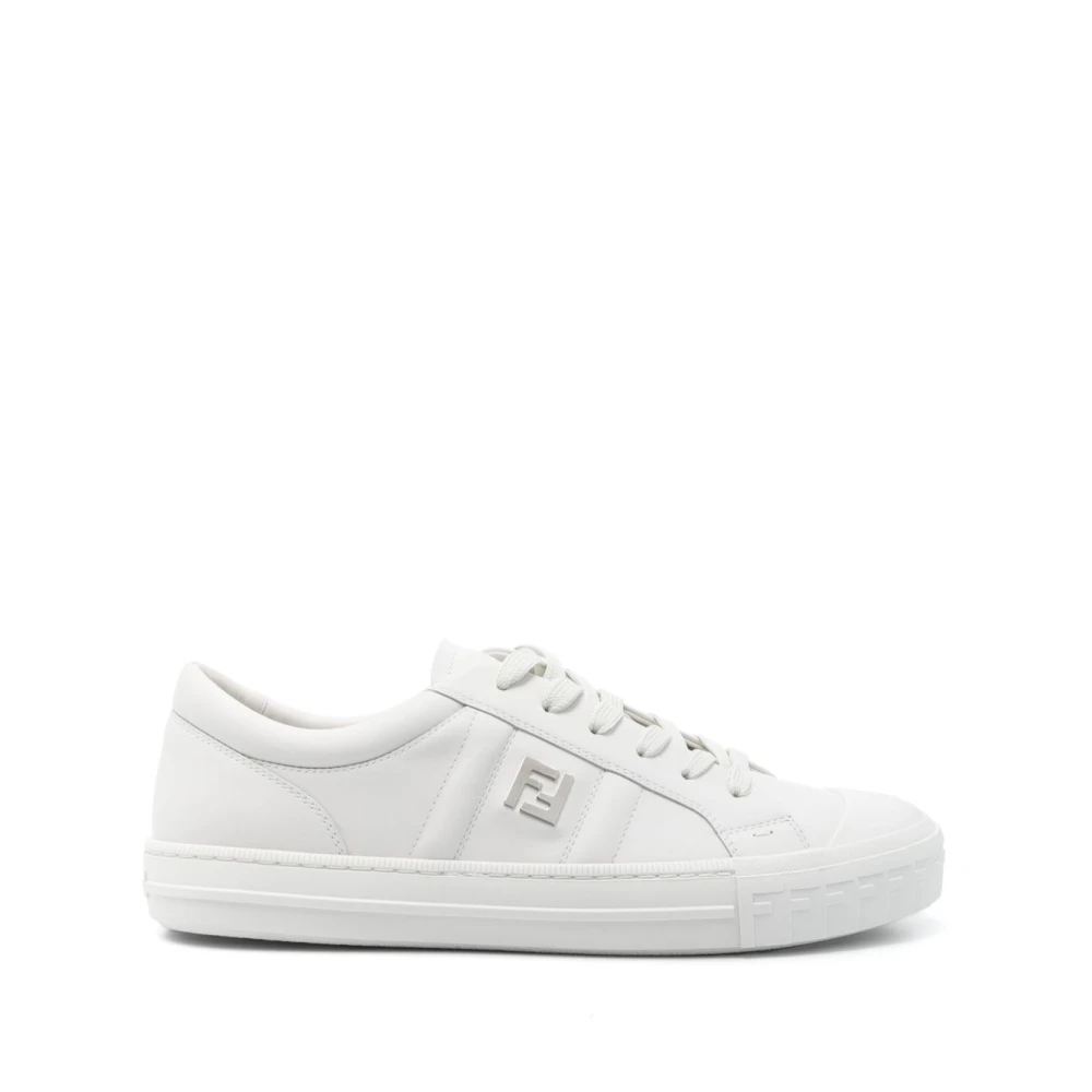 Fendi Herren Weiß - Domino Sneakers - Shoes - 40 Eu