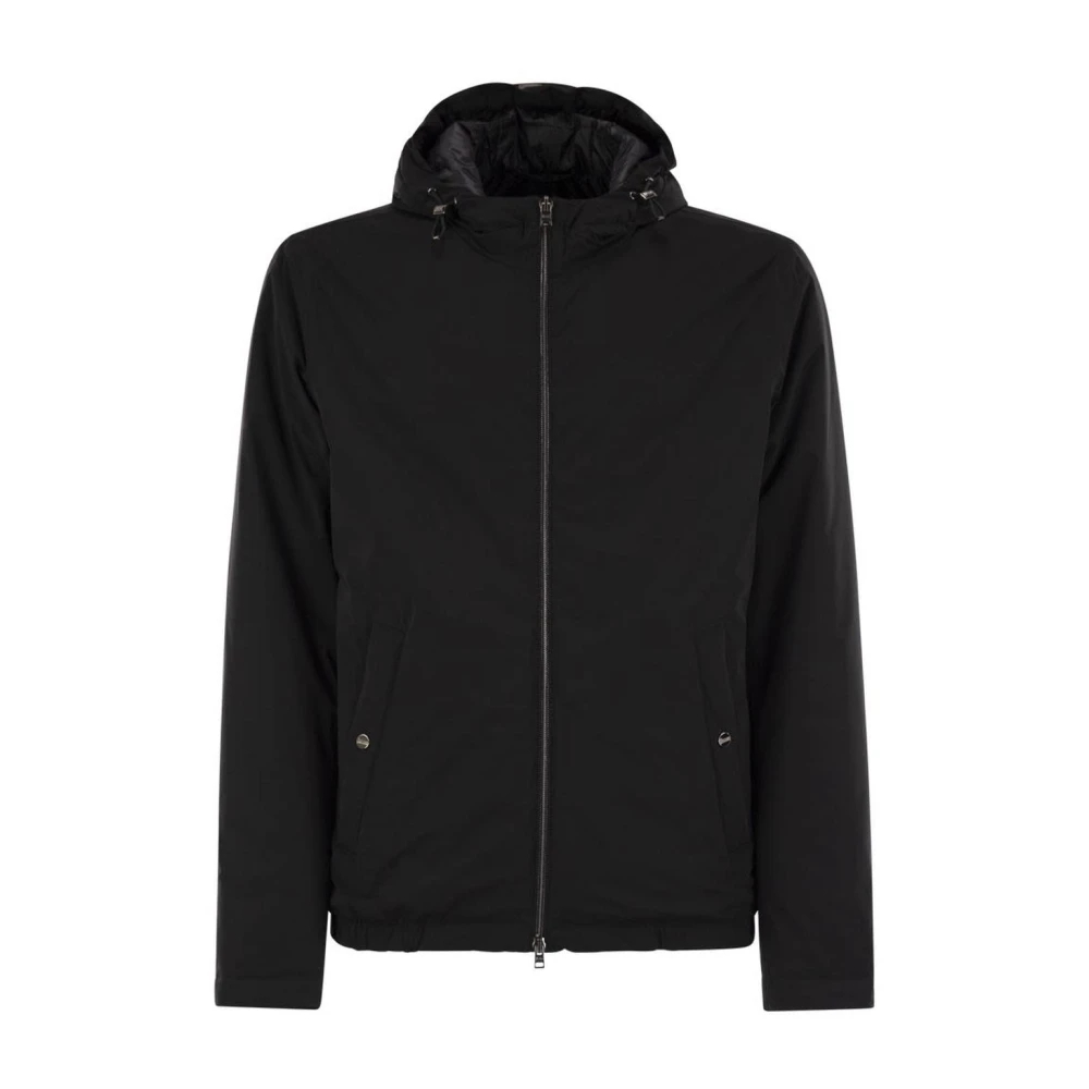 Herno Herren Schwarz - Leichte Kapuzenjacke - Jackets - K -2Xl