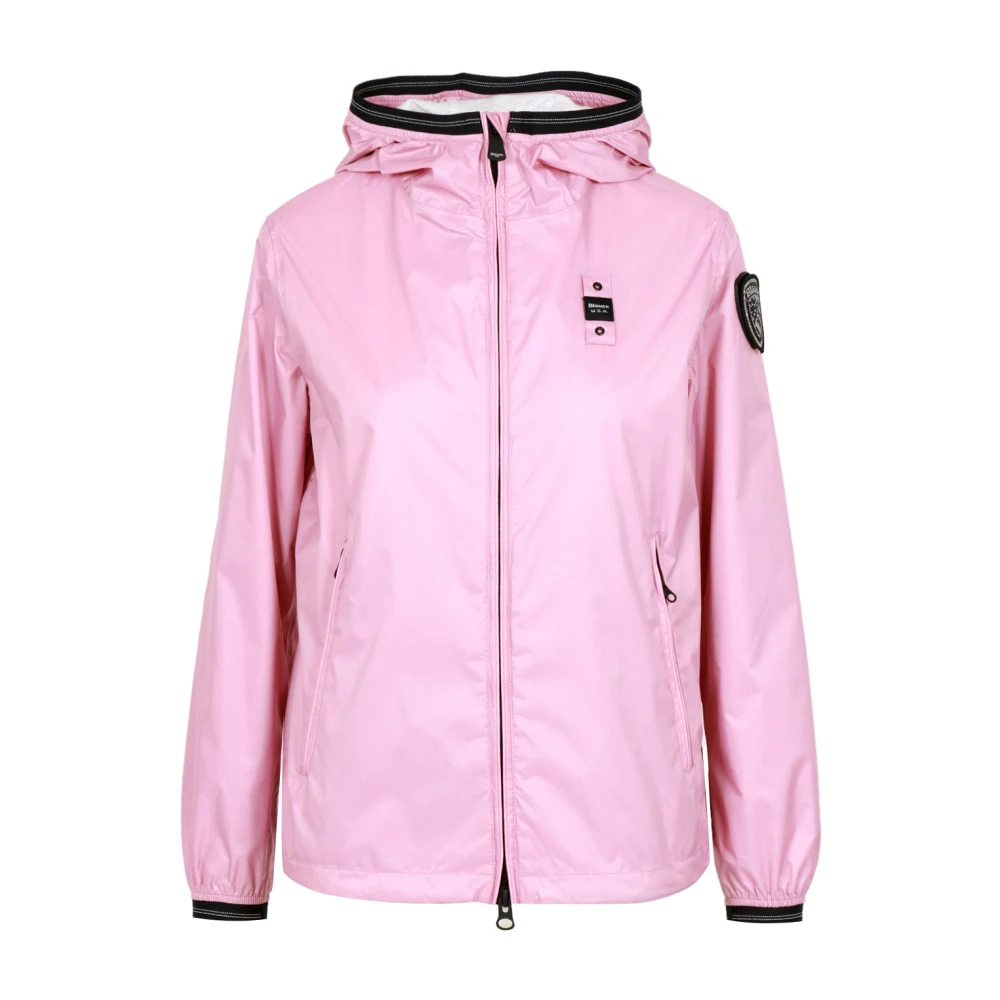 Blauer Damen Rosa - Kapuzen-Leichtjacke - Jackets - M