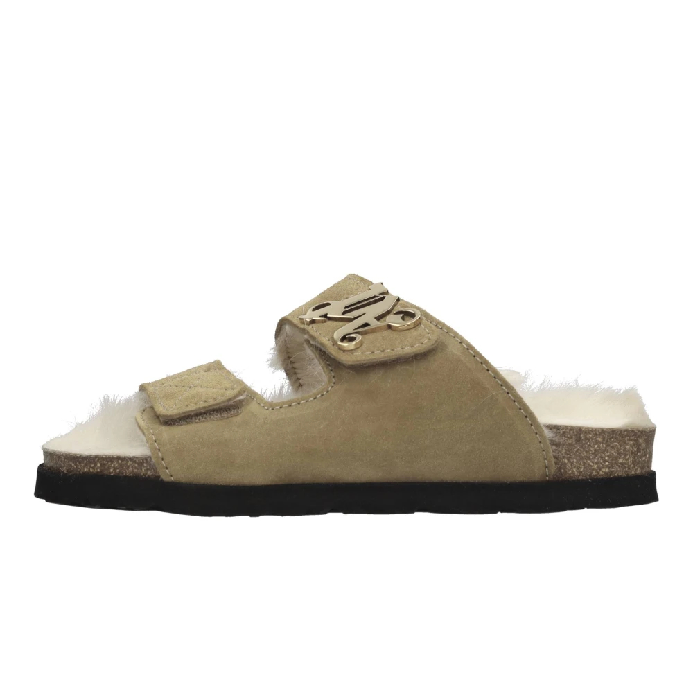 Palm Angels Damen Braun - Suede Mules - Shoes - 36 Eu