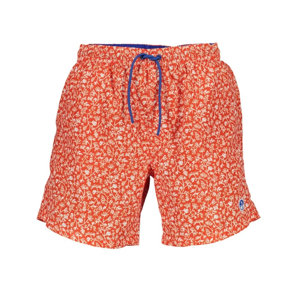 North Sails - Polyester Badebekleidung Mit Verstellbaren Trägern - Swimwear - Herren - Rot - M - Bild 6