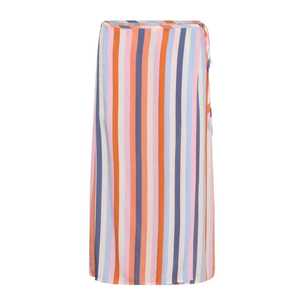 Part Two Damen Multicolor - Gestreifter Midirock - Skirts - Mehrfarbig -S