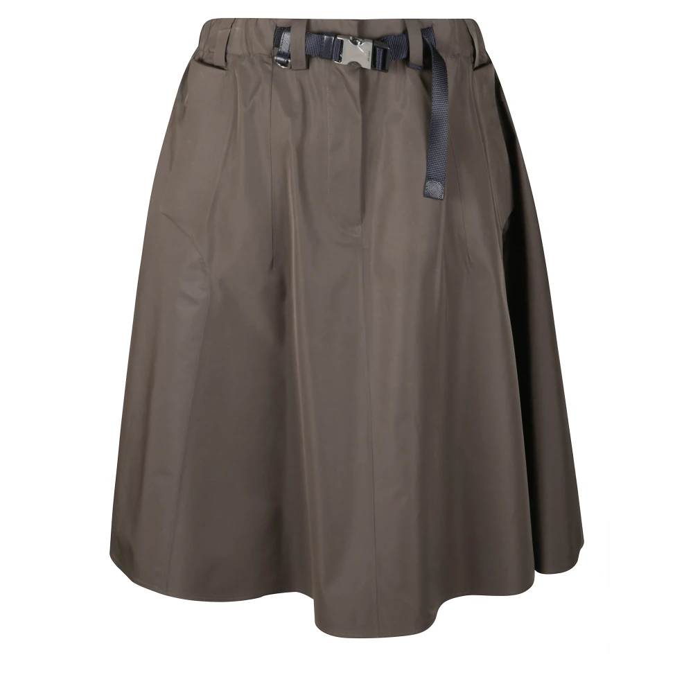 PRADA ABBIGLIAMENTO | Green technical canvas circle midi skirt | female | 42 - Bild 4