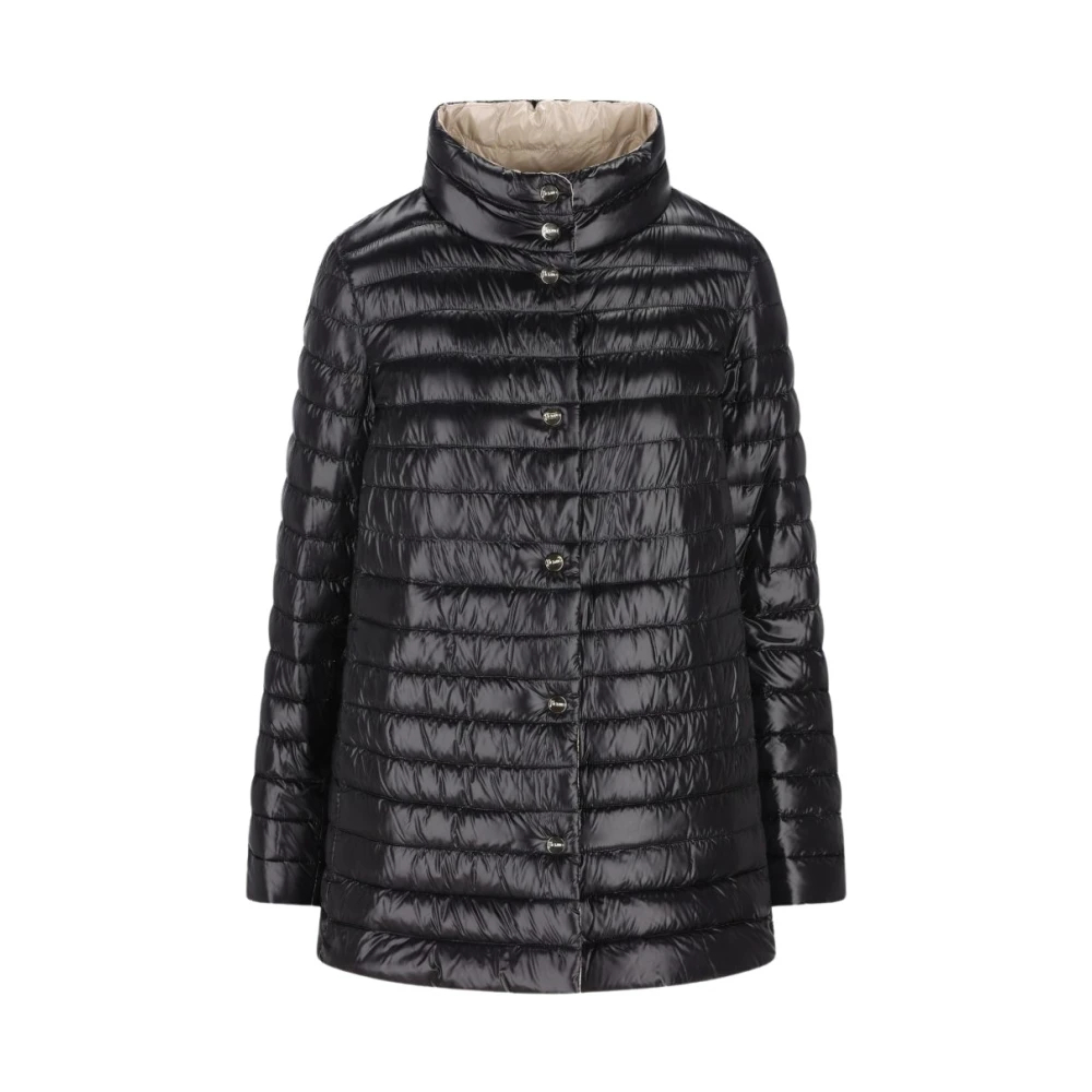 Herno Damen Schwarz - Wende-Daunenjacke - Jackets - K - M
