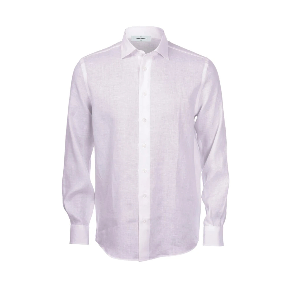 Gran Sasso Herren Weiß - Basic Shirt - Shirts - 2XL