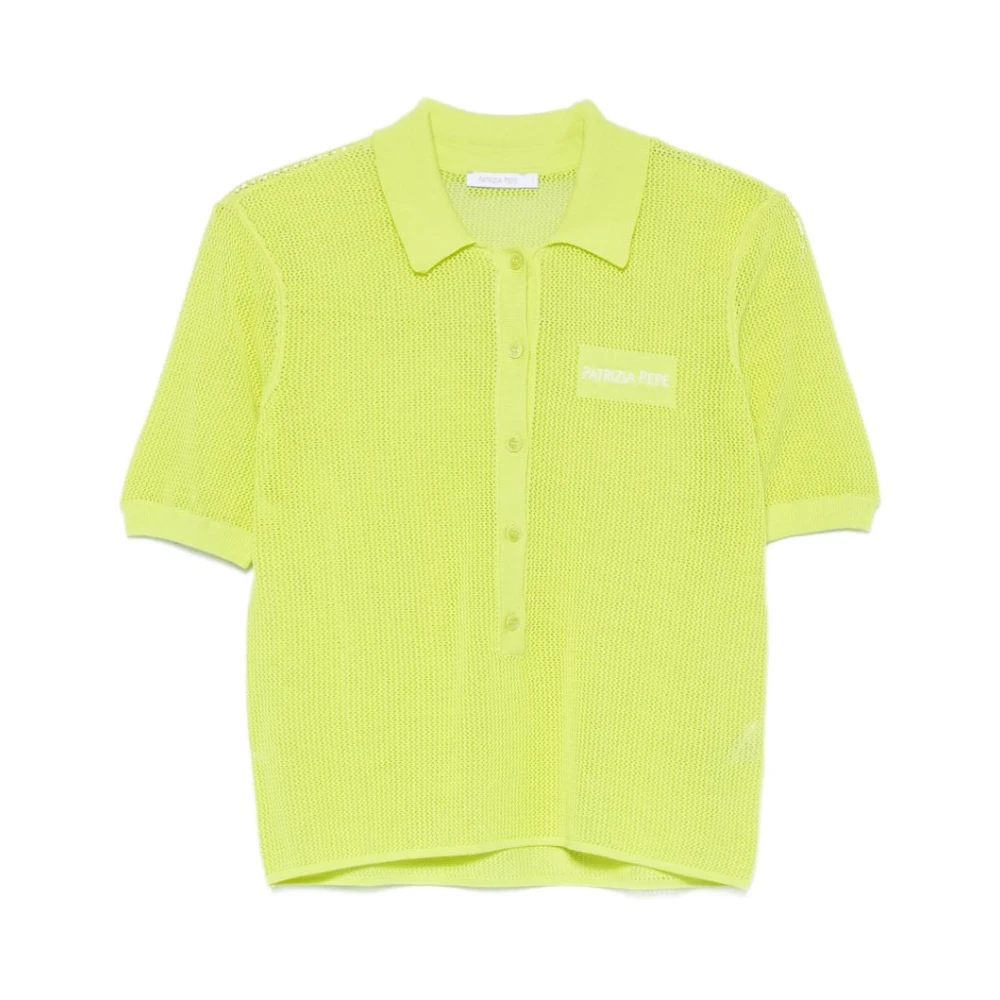 Patrizia Pepe Damen Grün - Strickpolohemd - Tops - Xs