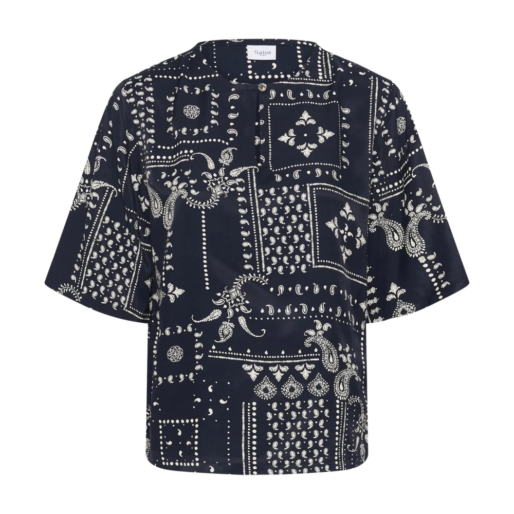 Saint Tropez , Damen, Blusen & Hemden, Blau, M - Bild 3