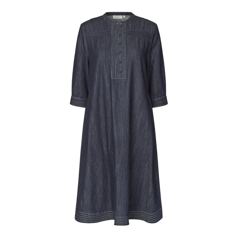 Masai Damen Blau - Hemdblusenkleider - Dresses - Xl