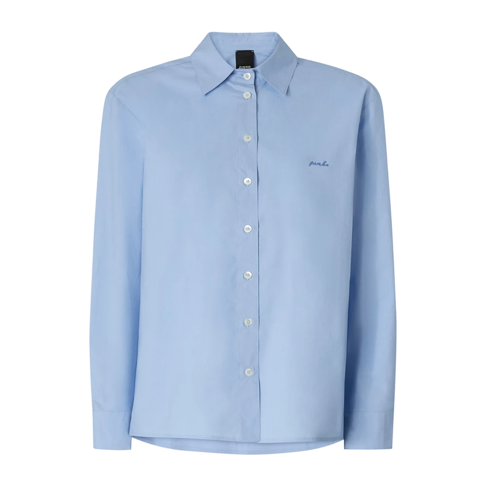 Pinko , Damen, Blusen & Hemden, Blau, L - Bild 4