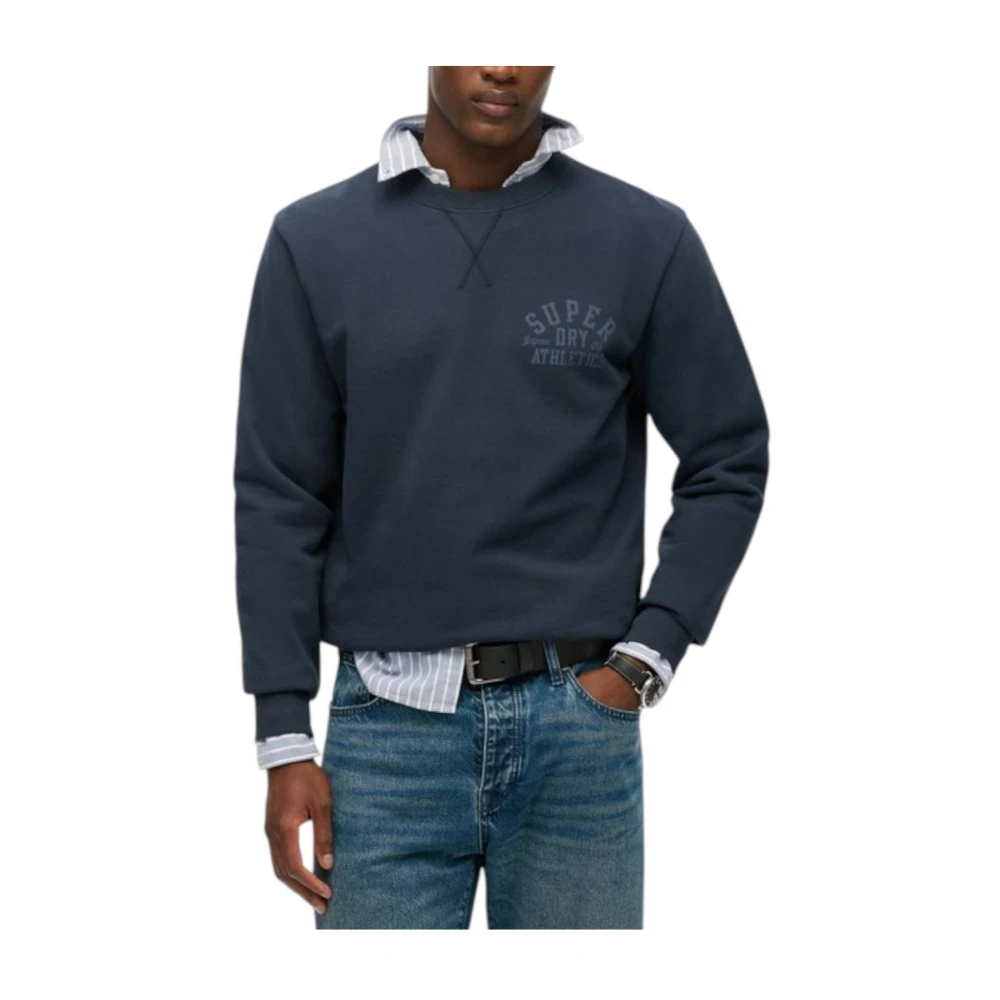 Superdry Blau Sweatshirt Mit Rundhalsausschnitt Athletic Ess - Bild 5