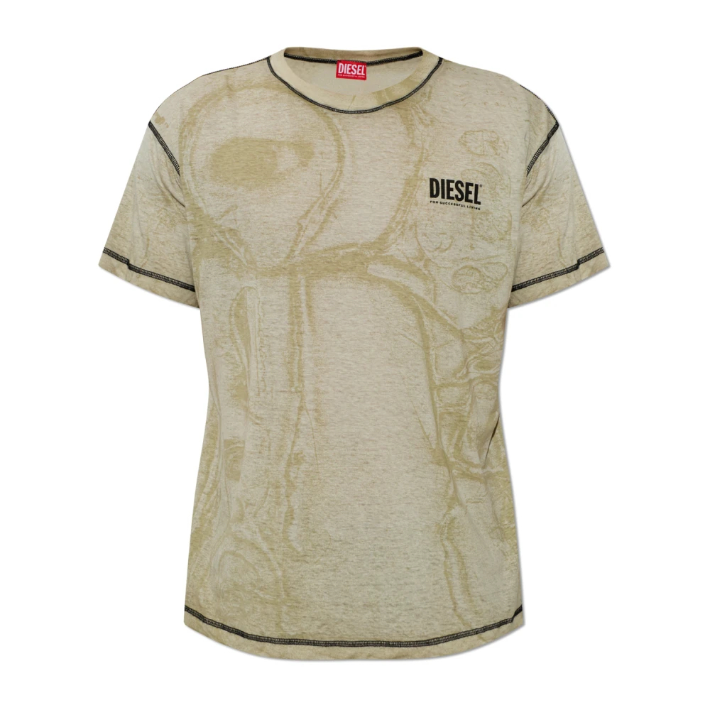 Diesel Herren Grün - T-Norm-V15 T-Shirt - Tops - 3XL