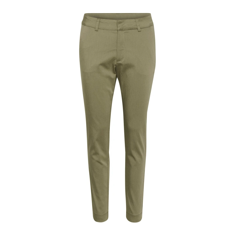 Kaffe - Slim Fit Chino Hose Vetiver - Trousers - Damen - Grün - L - Bild 5