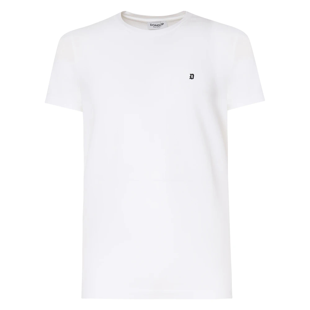 Dondup Herren Weiß - Weiβes Baumwoll-T-Shirt Mit Logo - Tops - S