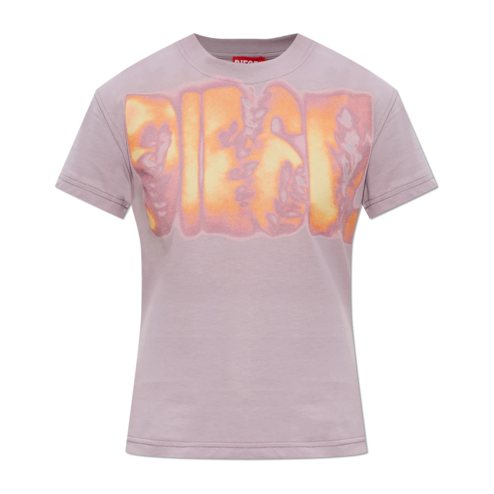 Diesel Damen Violett - T-Ila-Aa3 T-Shirt - Tops - Lila - Xs