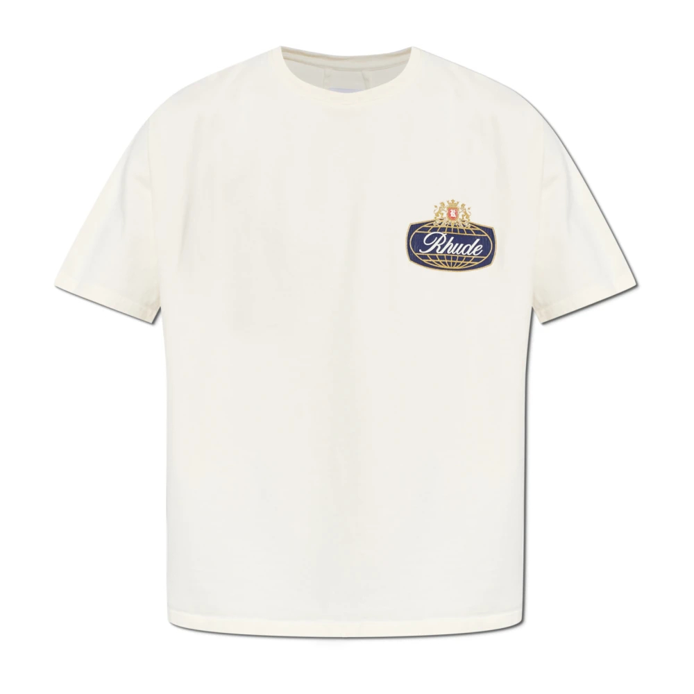 Rhude Herren Beige - Safari Crest T-Shirt - Tops - M