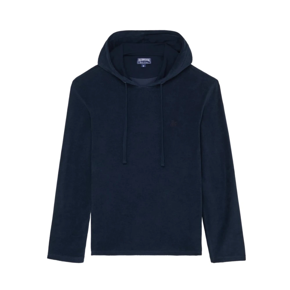 Vilebrequin - Terry Langarm-Hoodie-T-Shirt - Sweatshirts & Hoodies - Herren - Blau - 2XL