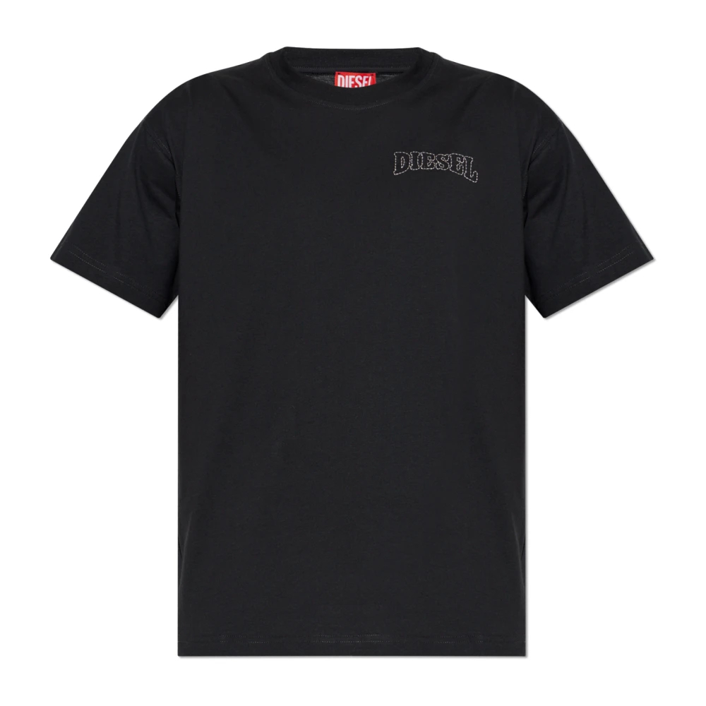 Diesel Herren Schwarz - T-Norm-V16 T-Shirt - Tops - K - 3XL