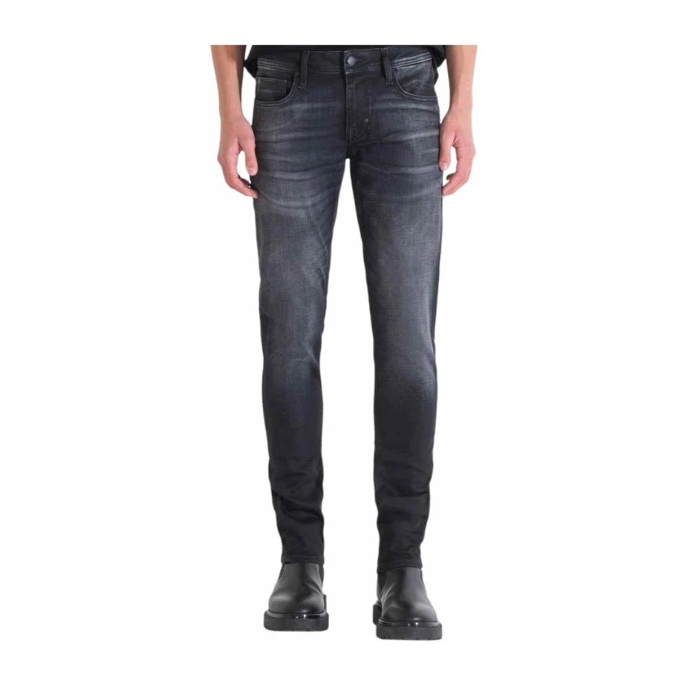 Antony Morato Herren Schwarz - E Tapered Hose Moderner Stil - Jeans - K - W36