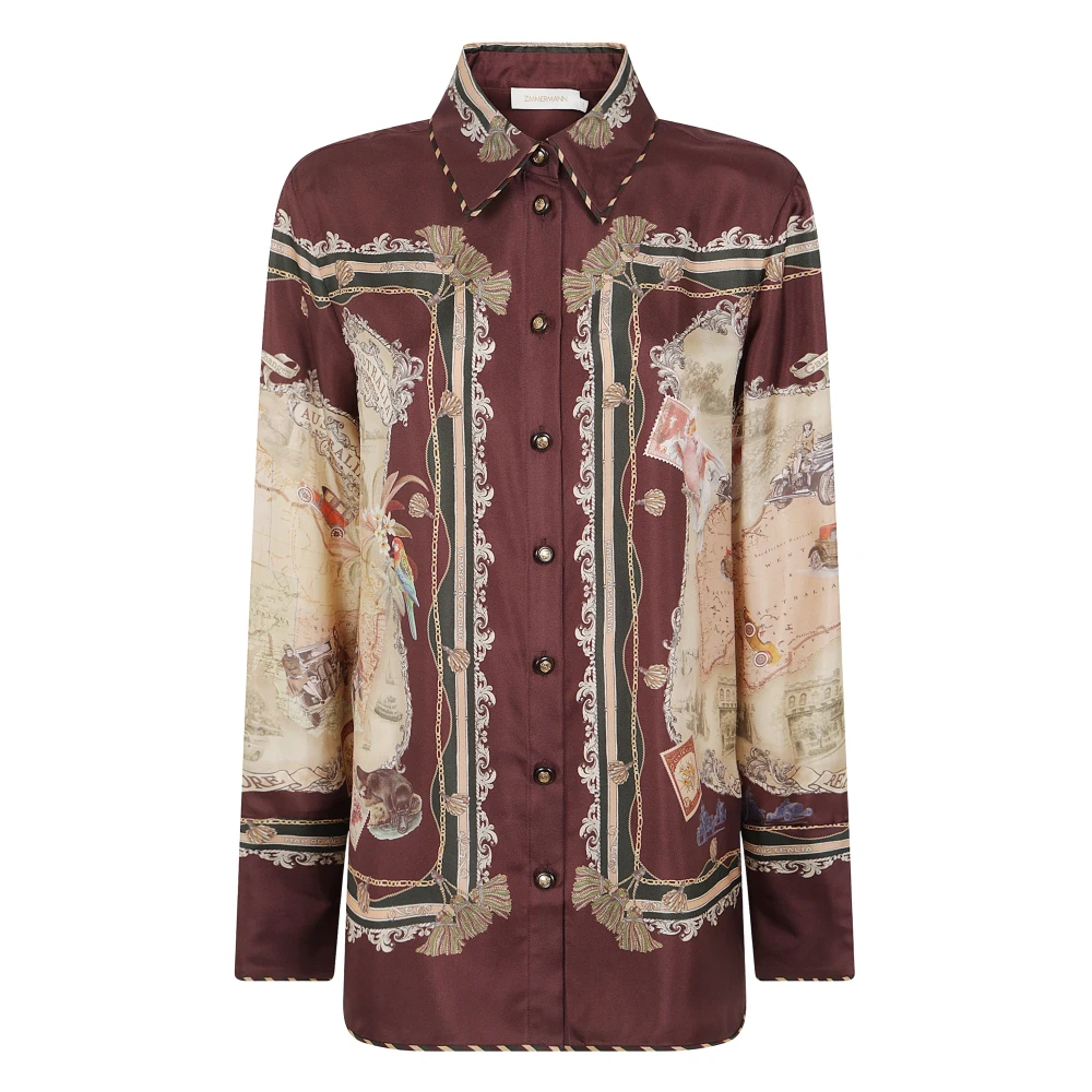 Zimmermann , Damen, Blusen & Hemden, Braun, L - Bild 6