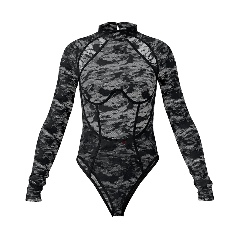Diesel - Vivian-Utlt Body - Tops - Damen - Schwarzk - L