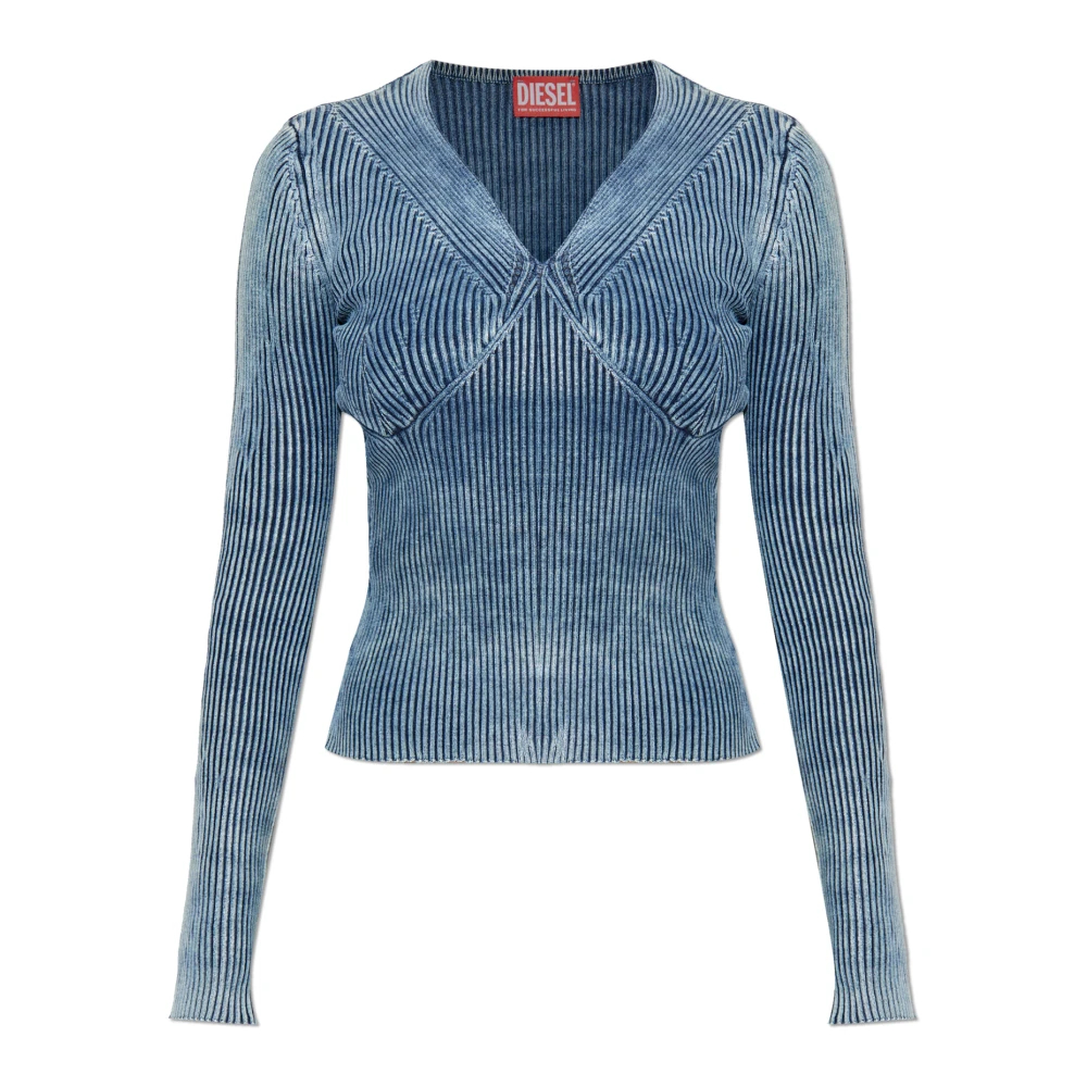 Diesel Damen Blau - Top M-Milmo - Tops - 2XS