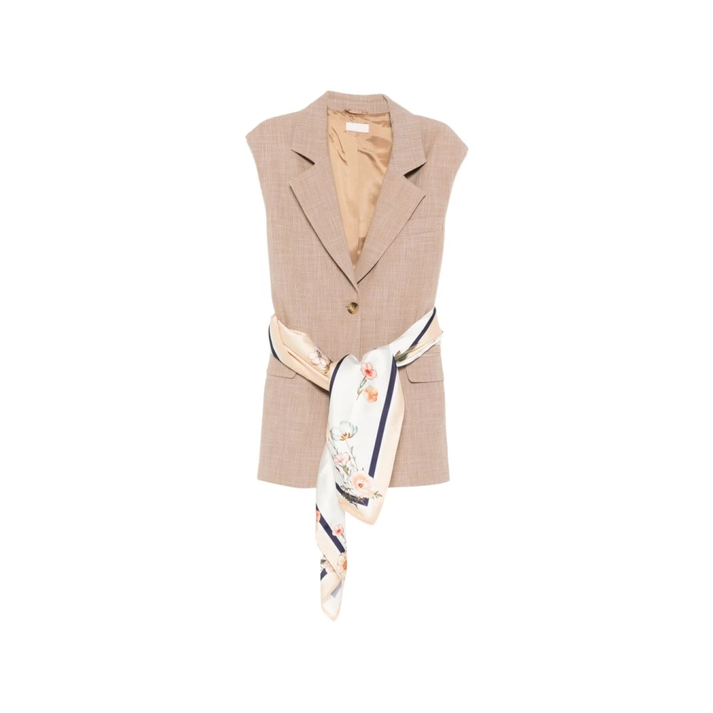 Liu Jo Damen Beige - Navetta Gilet - Jackets - Xs