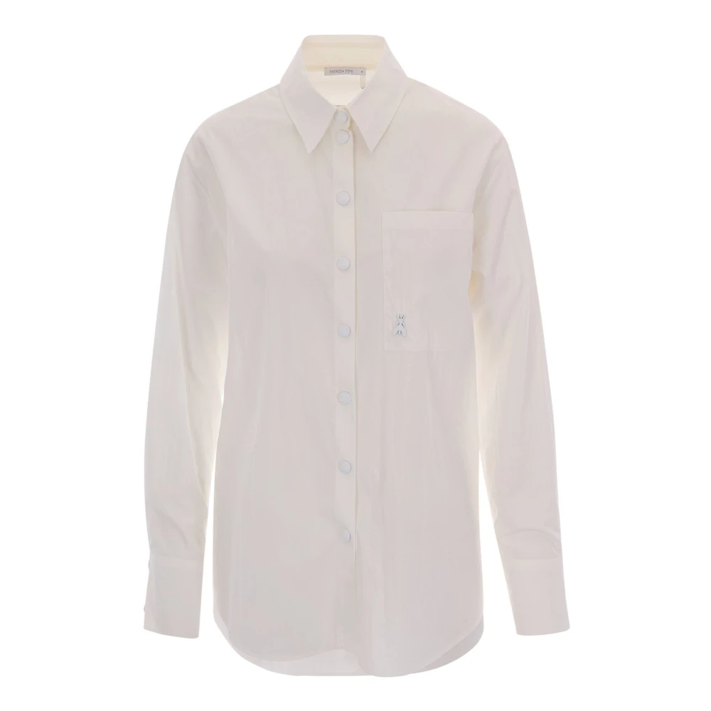 Patrizia Pepe Damen Weiß - Camicia Shirt - Blouses & Shirts - S