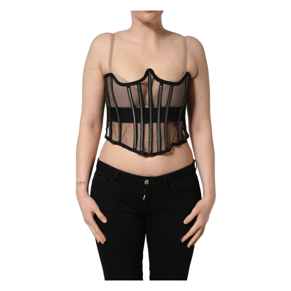 Dolce & Gabbana Damen Schwarz - Corset Top - Tops - K - S