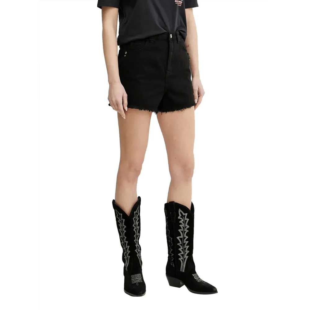 Patrizia Pepe Damen Schwarz - Denim Shorts - Shorts - K - W31