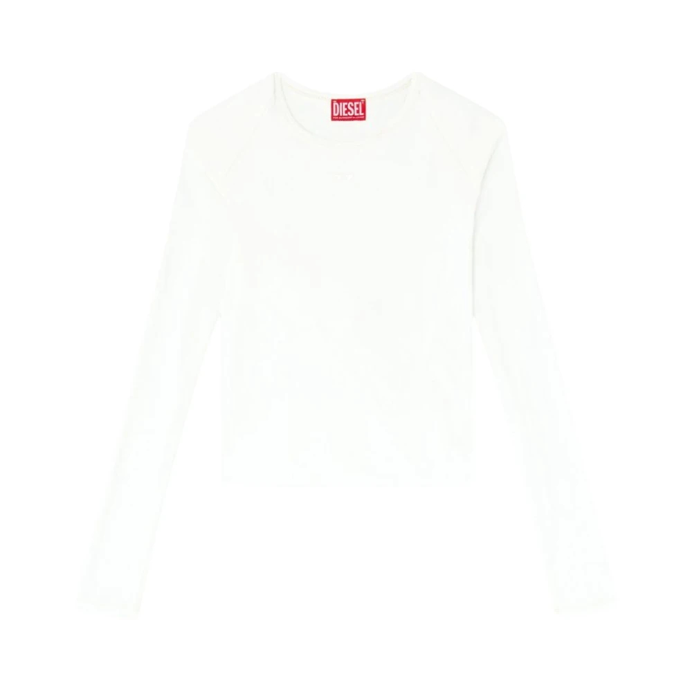 Diesel - Rucked-Up Langarm-T-Shirt - Tops - Damen - Weiß - Xs - Bild 3
