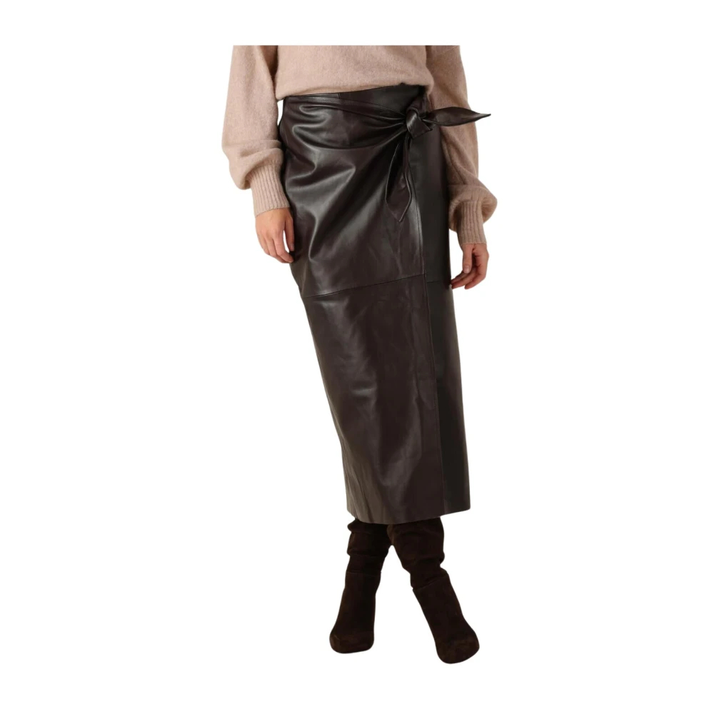 Ibana Damen Braun - Er Siata Midi Rock - Skirts - Xs