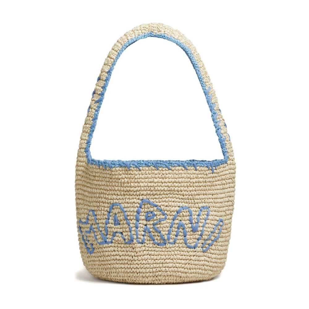 Marni Damen Beige - Medium Hobo Schultertasche - Bags - One Size