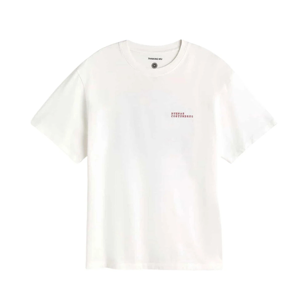 Thinking Mu - Aaron T-Shirt - Tops - Herren - Weiß - L