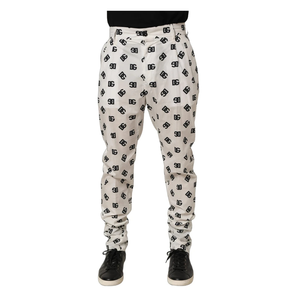 Dolce & Gabbana Herren Weiß - Slim-Fit Hosen - Trousers - M