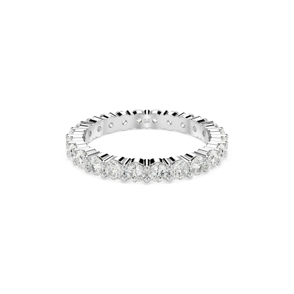 Swarovski Matrix Vittore Ring, Rundschliff, Silberfarbenes Finish Weiß Größe 52 - Image 4