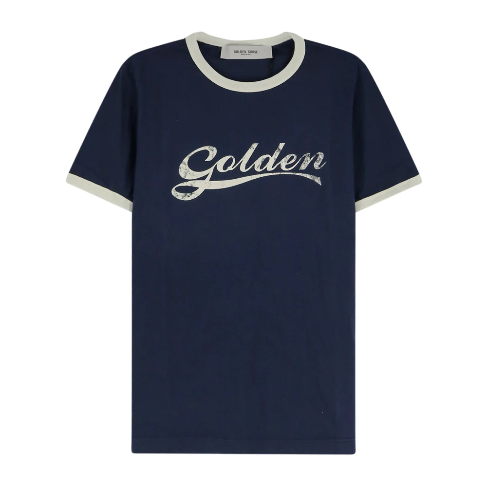 Golden Goose Herren Blau - Journey Slim T-Shirt - Tops - S