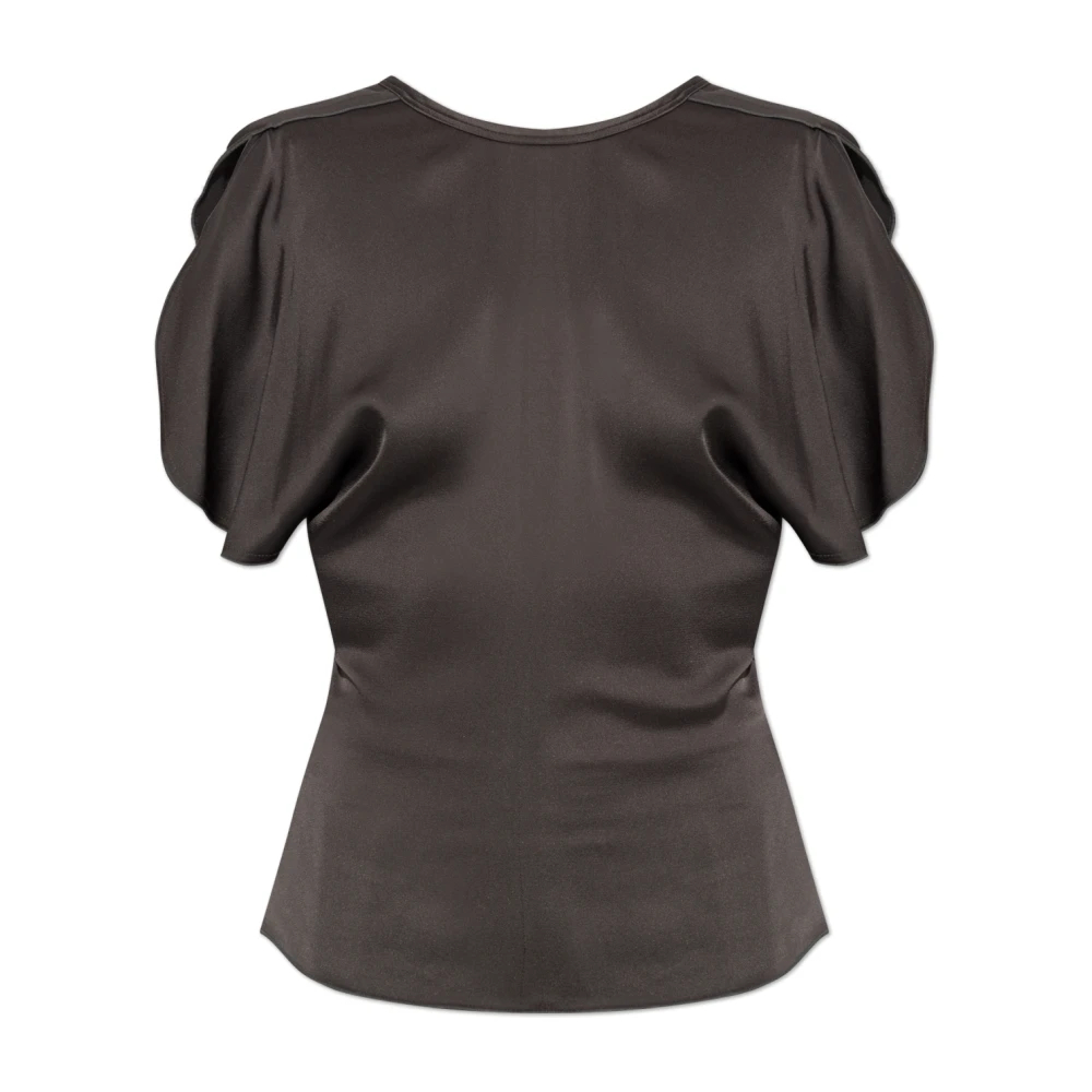 Victoria Beckham Top Bela Aus Satin Mit Crepe-Ruecken De Größe 36 - MyTheresa - Bild 5
