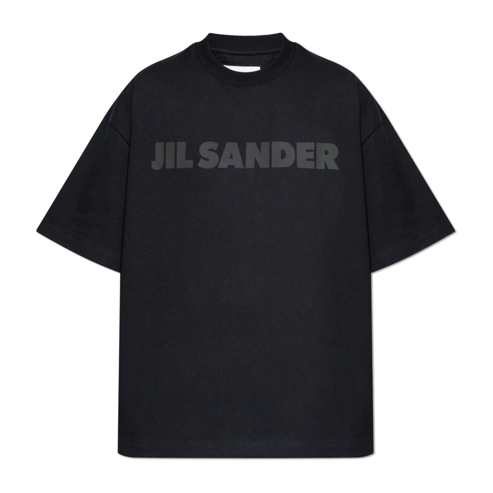 Jil Sander Damen Schwarz - T-Shirt Mit Logo - Tops - K - S