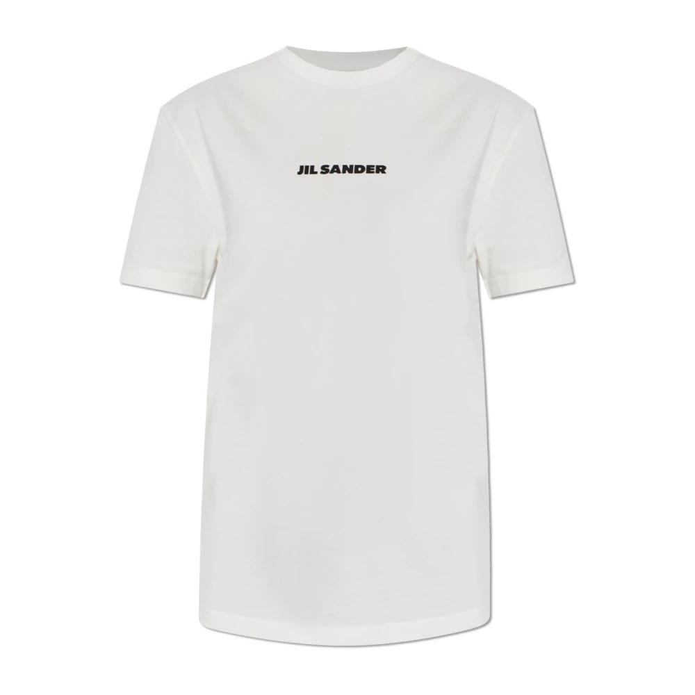 Jil Sander Damen Weiß - Logo T-Shirt - Tops - Xs