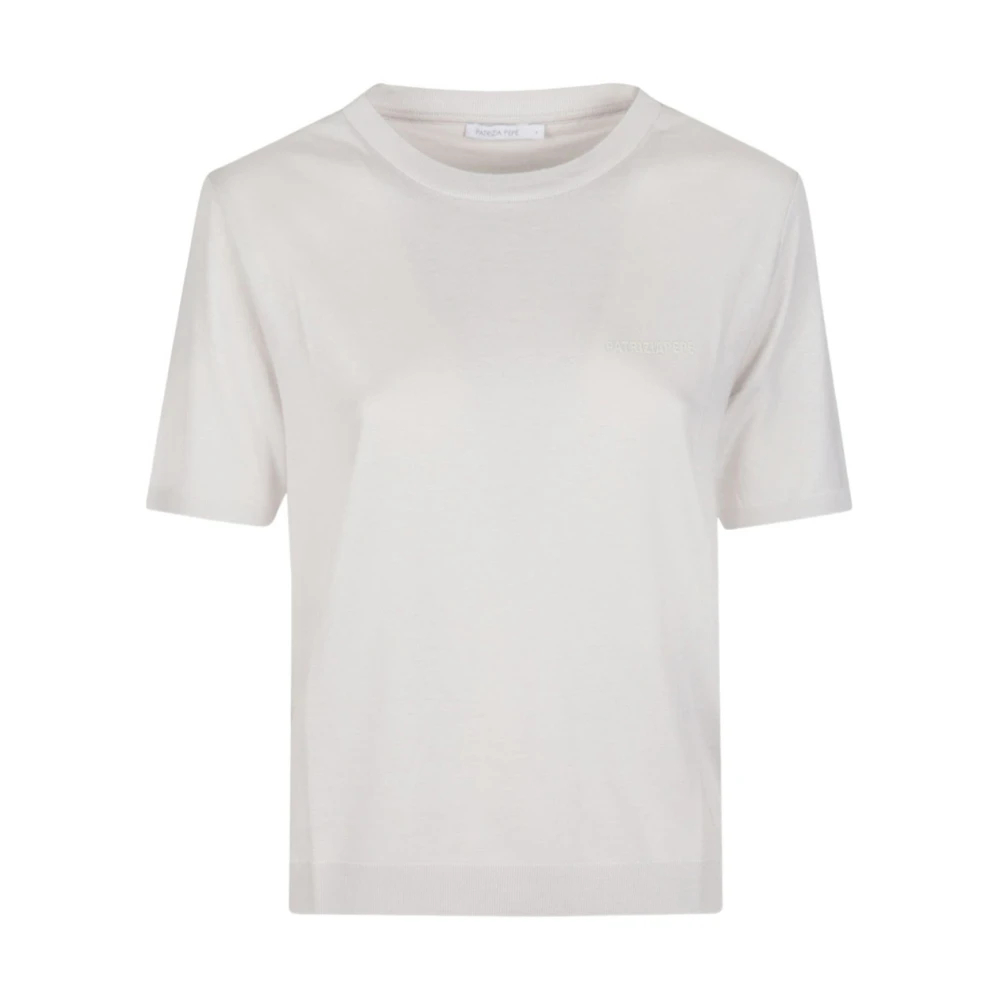 Patrizia Pepe Damen Weiß - Plain T-Shirt - Tops - L