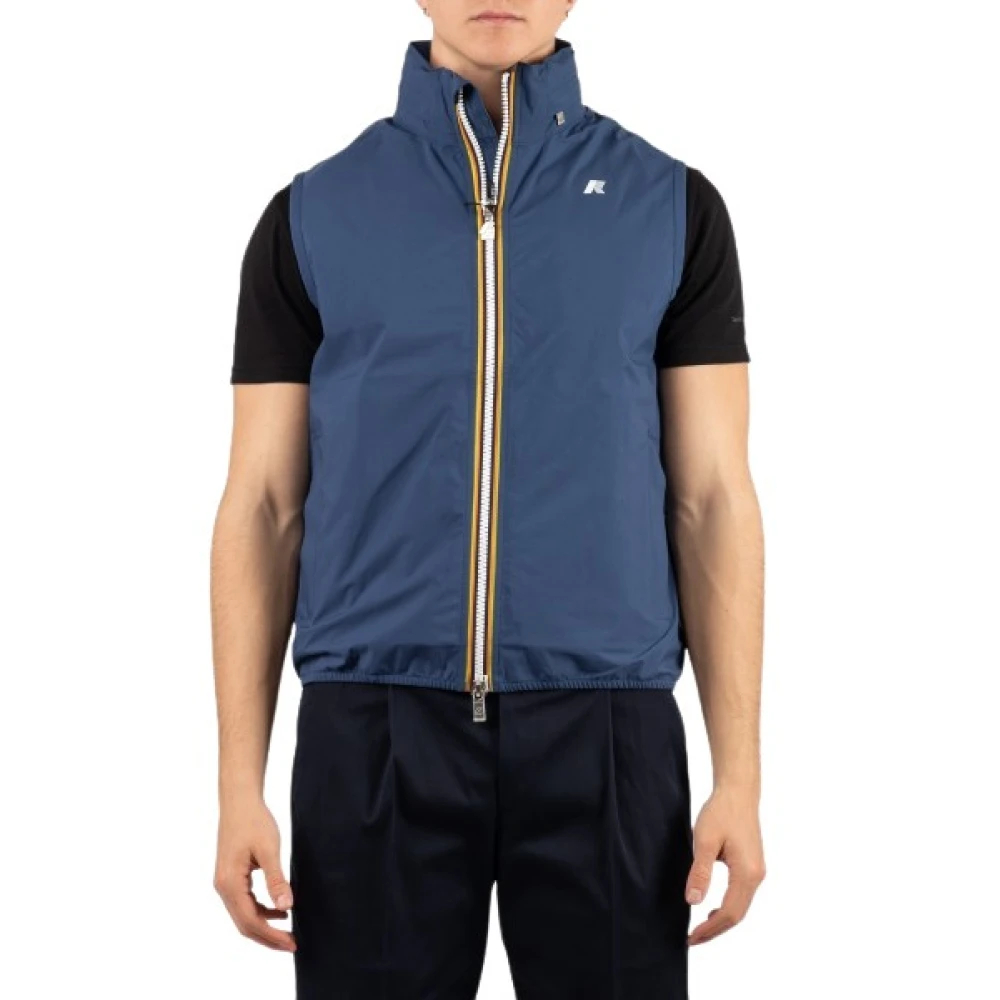 K-Way Herren Blau - Valen Stretch Dot Vest - Jackets - 2XL