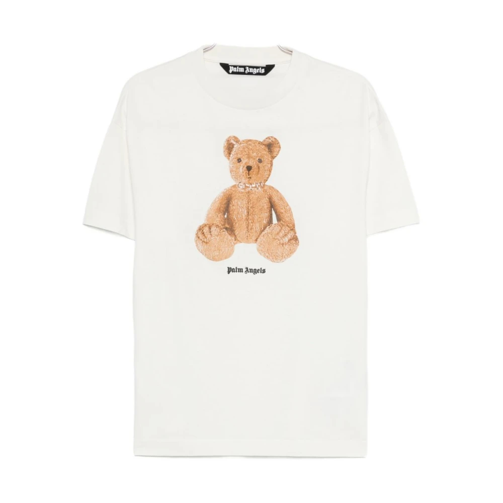 Palm Angels Herren Weiß - Bear T-Shirt - Tops - L