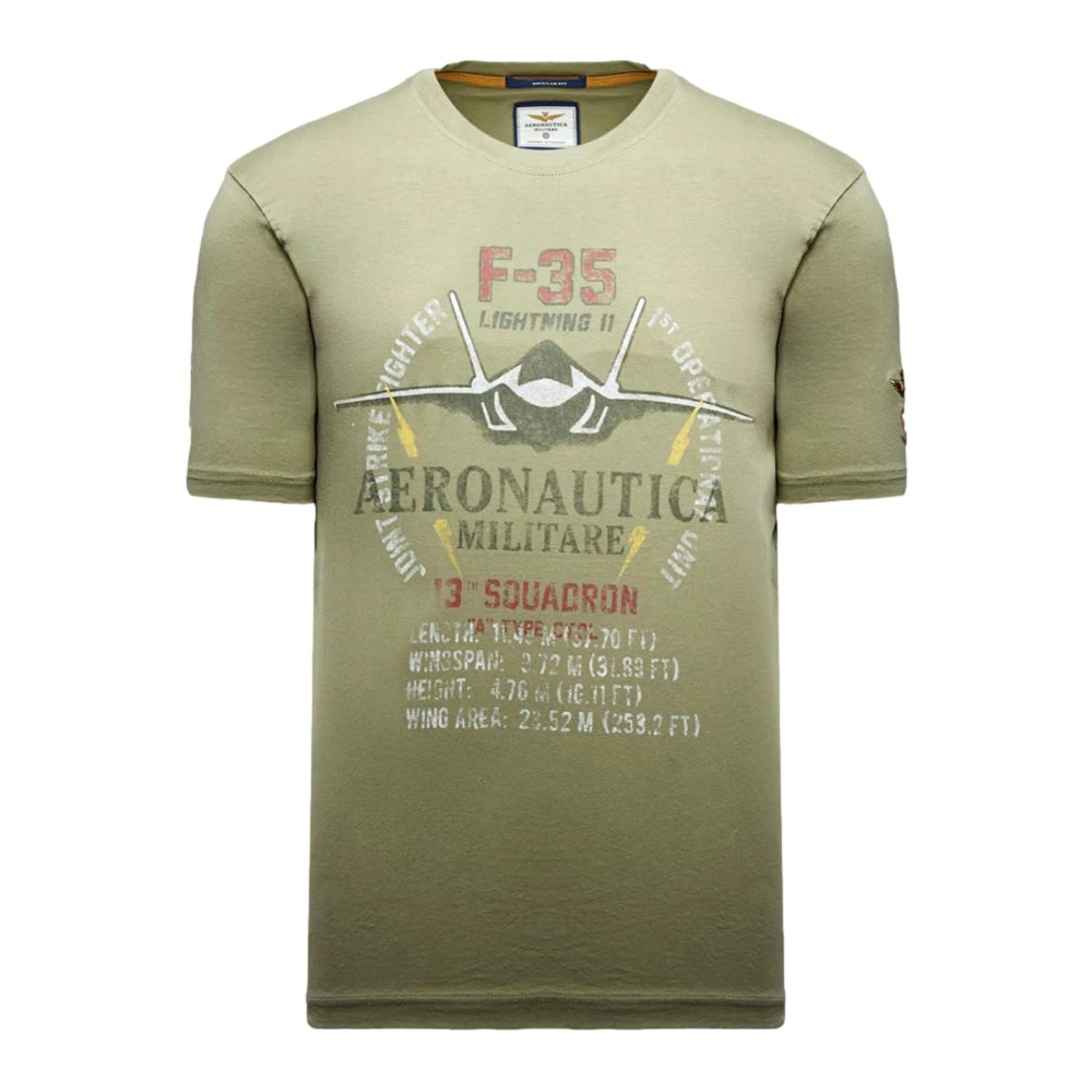 Aeronautica Militare Herren Grün - T-Shirt Ts2536uj00641 - Tops - 2XL