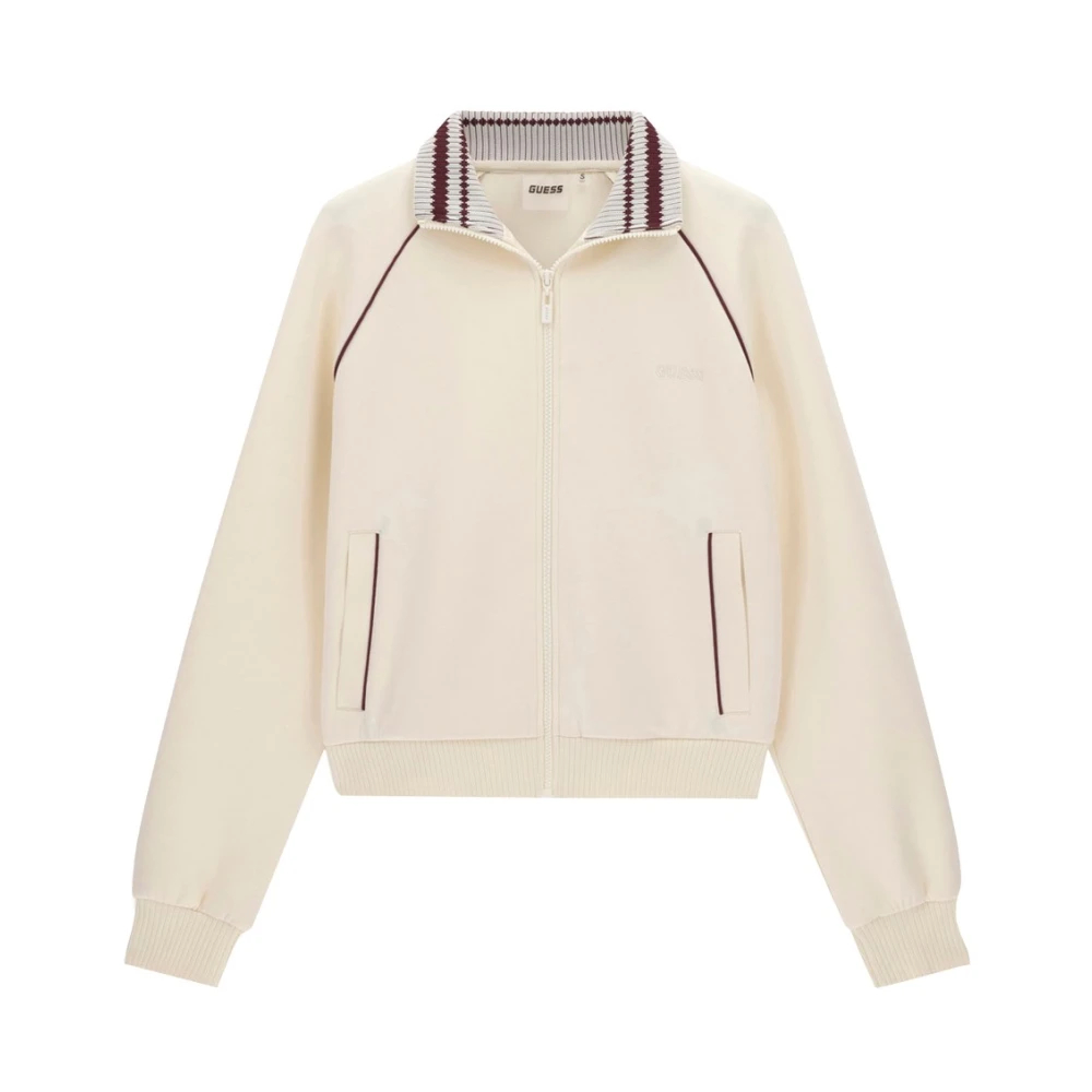 Guess - Sibilla Full Zip Sweatshirt - Sweatshirts & Hoodies - Damen - Beige - Xs