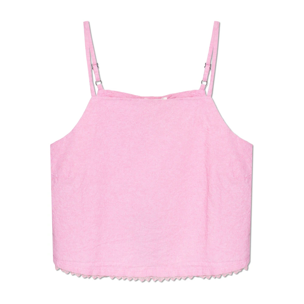 American Vintage - Feoly Cropped Top - Tops - Damen - Rosa - M