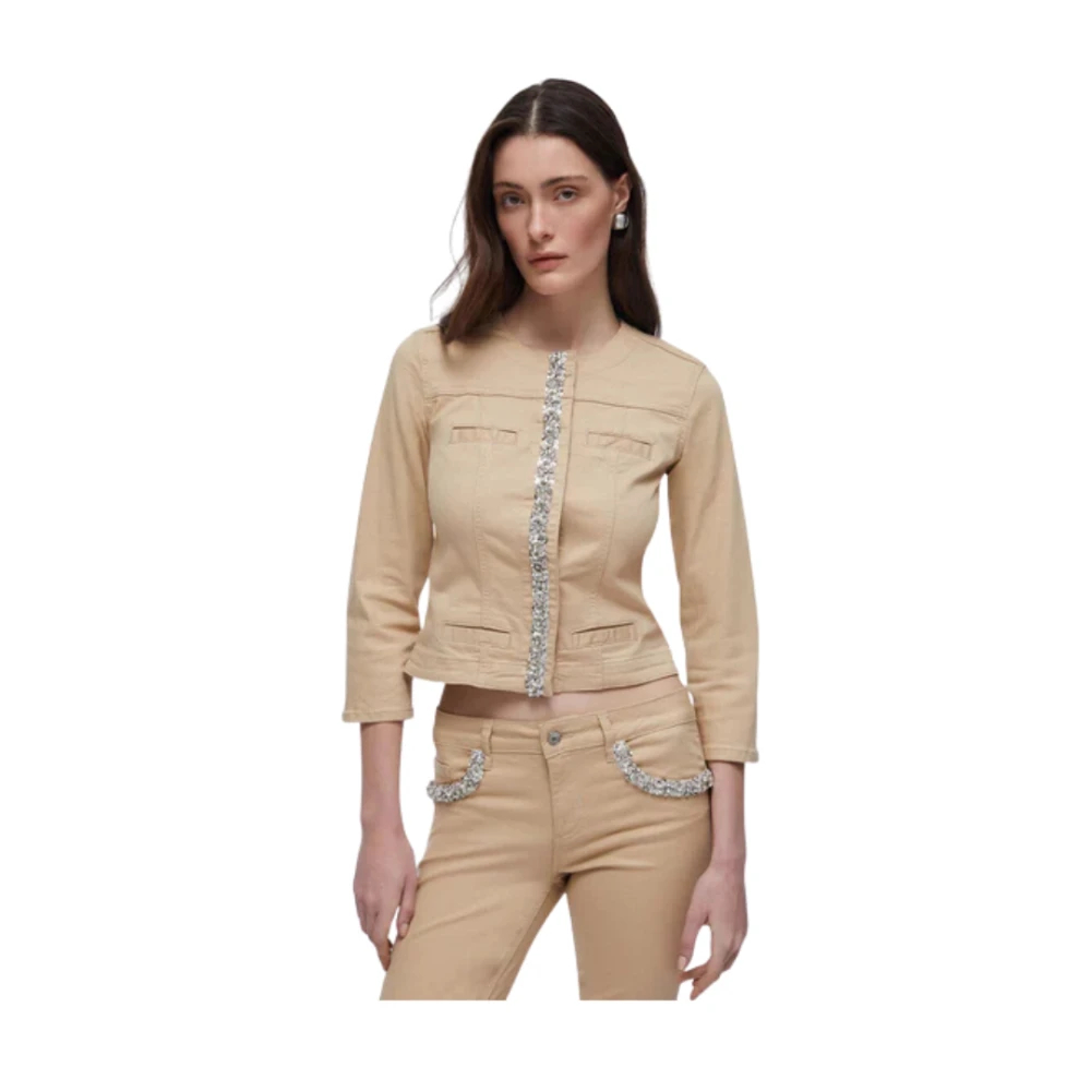 Liu Jo Damen Beige - Kate Jacket - Jackets - L