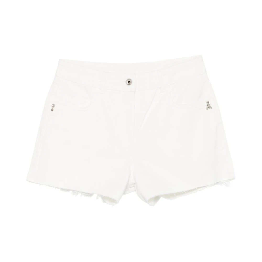 Patrizia Pepe Damen Weiß - Denim Shorts - Shorts - W32