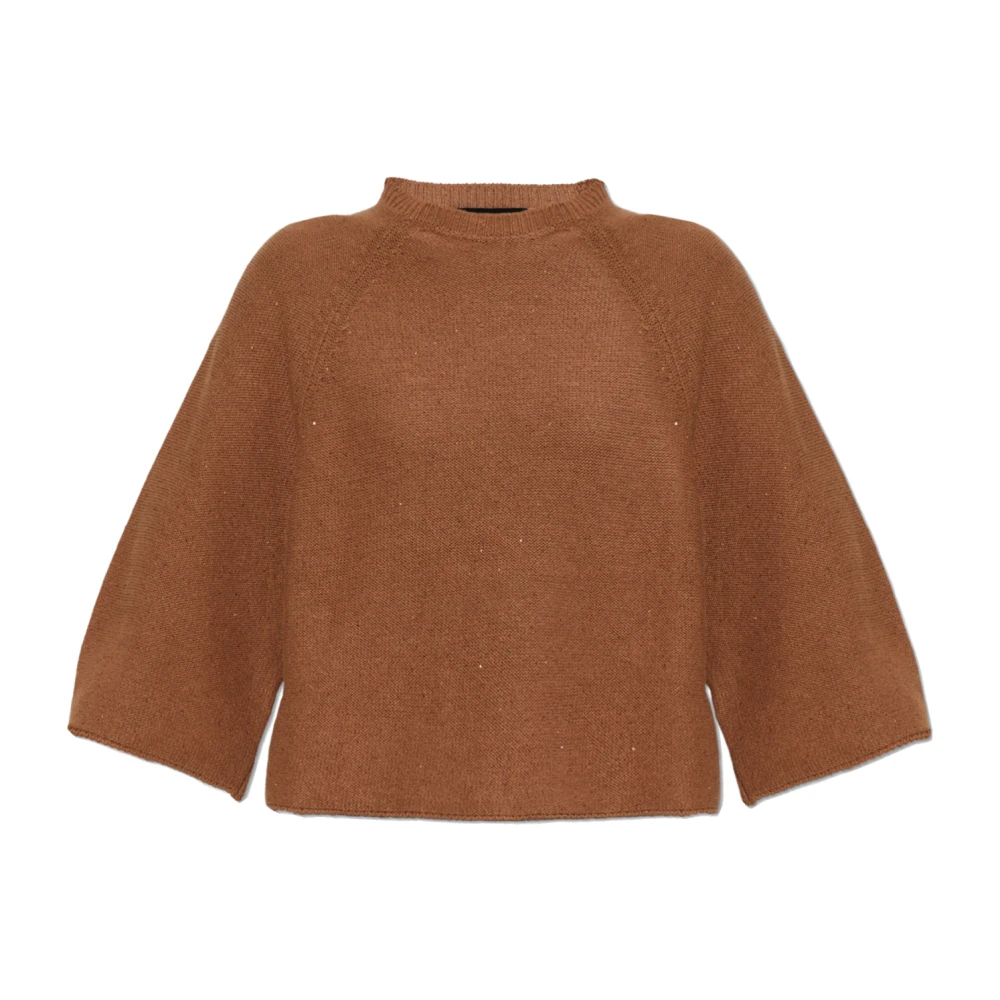 Fabiana Filippi Damen Braun - Sequin Sweater - Knitwear - S