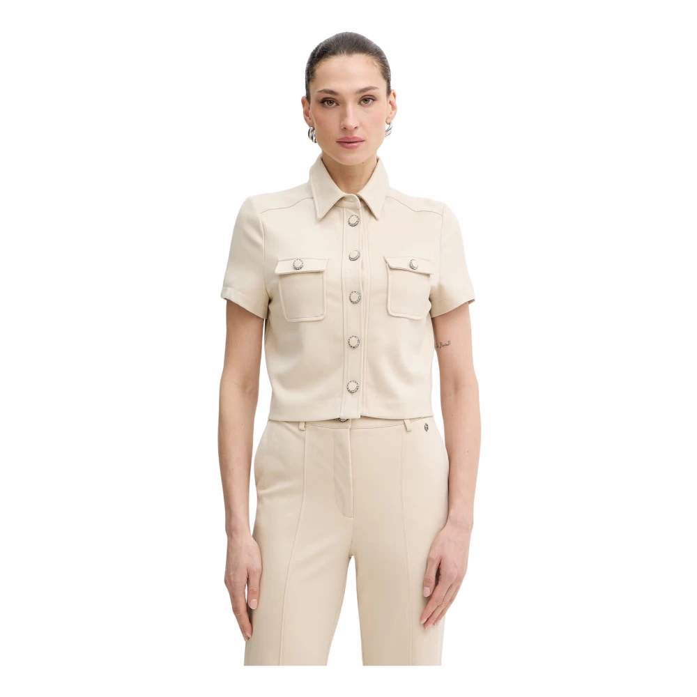 Guess , Damen, Blusen & Hemden, Beige, M - Bild 4