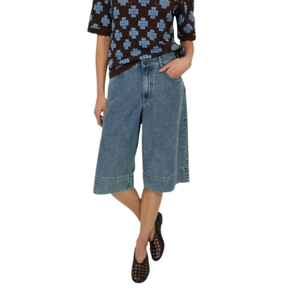 Yerse Damen Blau - Bermuda Shorts - Shorts - S
